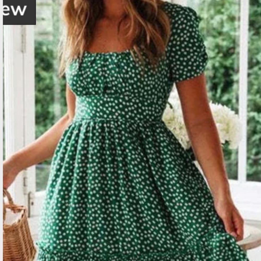 Beautiful Romantic Floral Silky Dress